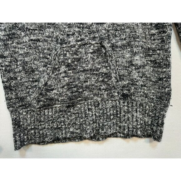 J.Crew Womens Hooded Sweater M Gray Merino Wool Blend Cozy - Picture 4 of 14